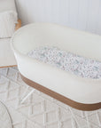 Small Oval/Moses Fitted Waterproof Sheet | Botanical