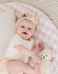 Waterproof Padded Play Mat | Blush Gingham