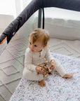 Portacot/Travel Cot Waterproof Fitted Sheet | Botanical