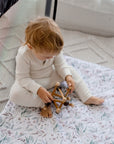 Portacot/Travel Cot Waterproof Fitted Sheet | Botanical