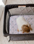 Portacot/Travel Cot Waterproof Fitted Sheet | Malibu Sand