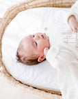 Small Oval/Moses Fitted Waterproof Sheet | Ivory