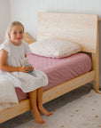 Waterproof Fitted Sheet | Dusty Mauve