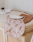 Premium Triple Layer Burp Cloth 2 Pack | Queen of the Jungle & Chestnut