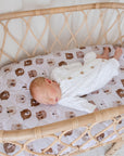 Waterproof Fitted Bassinet Sheet | Bear in There