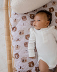 Waterproof Fitted Bassinet Sheet | Bear in There