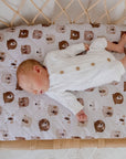 Waterproof Fitted Bassinet Sheet | Bear in There