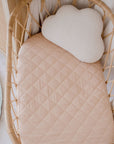 Waterproof Fitted Bassinet Sheet | Nude