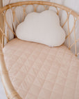 Waterproof Fitted Bassinet Sheet | Nude