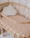 Waterproof Fitted Bassinet Sheet | Nude