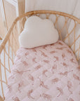 Waterproof Fitted Bassinet Sheet | Queen of the Jungle