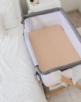 Co-Sleeper/Change Mat Fitted Waterproof Sheet | Nude