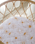 Waterproof Fitted Bassinet Sheet | Bohemian Sunshine