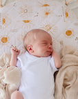 Waterproof Fitted Bassinet Sheet | Bohemian Sunshine