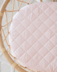 Waterproof Fitted Bassinet Sheet | Lullaby Pink