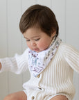 Premium Triple Layer Bandana Bibs 2 Pack | Botanical & Lagoon