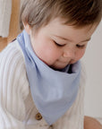 Premium Triple Layer Bandana Bibs 2 Pack | Turtle Bay & Sky Blue