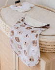 Premium Triple Layer Burp Cloth 2 Pack | Bear in There & Oat