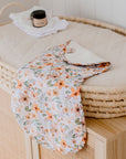 Premium Triple Layer Burp Cloth 2 Pack | Bloom & Nude