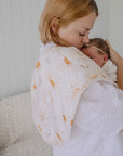 Premium Triple Layer Burp Cloth 2 Pack | Bohemian Sunshine & Oat