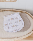 Premium Triple Layer Burp Cloth 2 Pack | Oakwood Farm & Latte