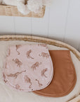 Premium Triple Layer Burp Cloth 2 Pack | Queen of the Jungle & Chestnut