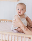 Co-Sleeper/Change Mat Fitted Waterproof Sheet | Lullaby Pink
