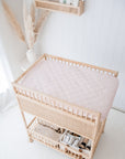 Co-Sleeper/Change Mat Fitted Waterproof Sheet | Lullaby Pink