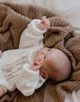 Cotton Knit Blanket | Walnut