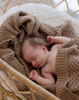 Cotton Knit Blanket | Walnut