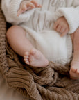 Cotton Knit Blanket | Walnut