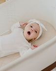 Small Oval/Moses Fitted Waterproof Sheet | Oat