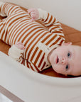 Small Oval/Moses Fitted Waterproof Sheet | Chestnut