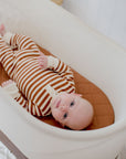 Small Oval/Moses Fitted Waterproof Sheet | Chestnut