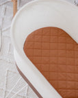 Small Oval/Moses Fitted Waterproof Sheet | Chestnut