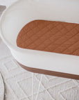 Small Oval/Moses Fitted Waterproof Sheet | Chestnut