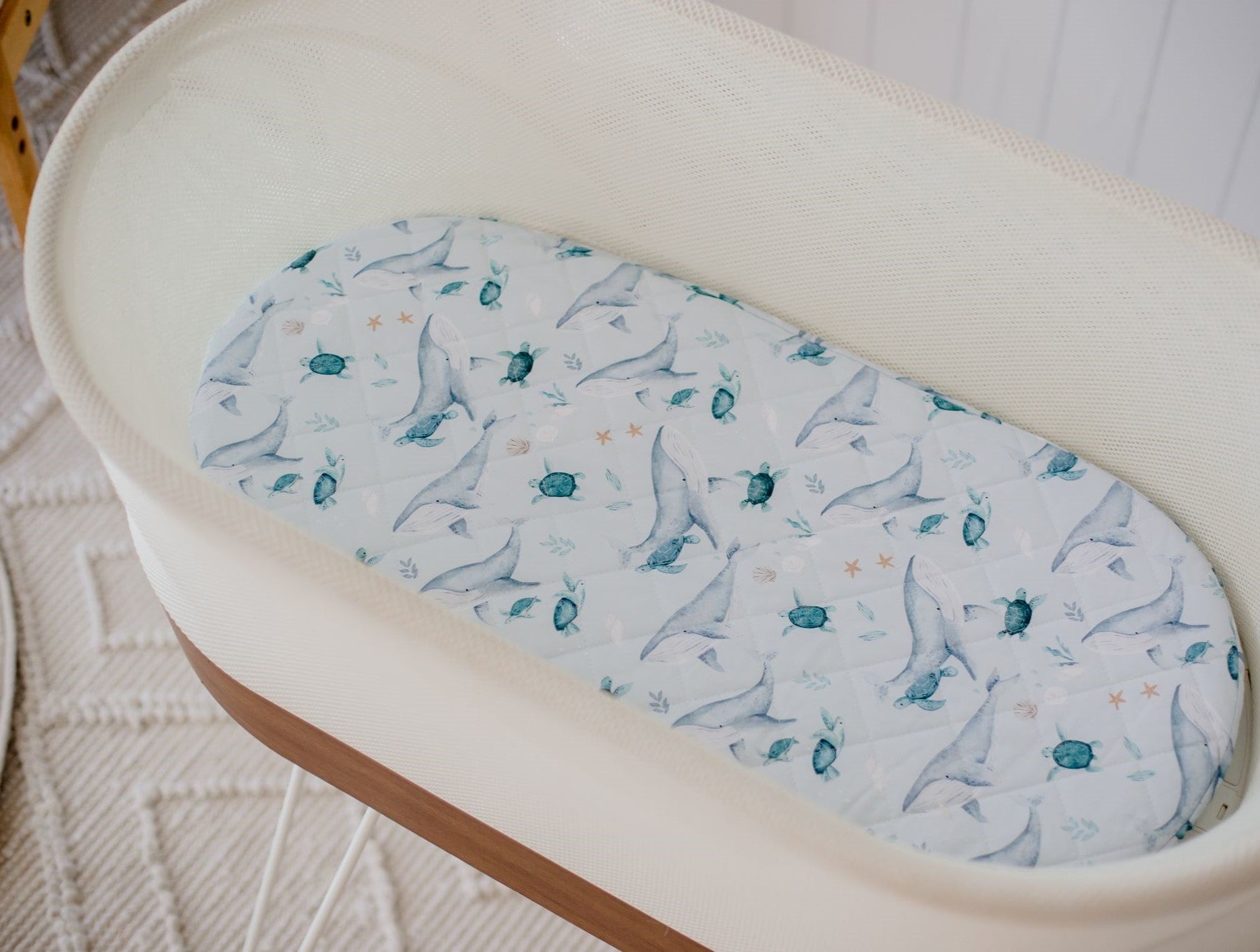 Turtle Bay Bambella Waterproof Sheet for Snoo or Oval Moses Basket