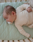 Small Oval/Moses Fitted Waterproof Sheet | Fern