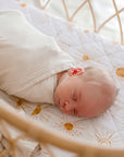 Waterproof Fitted Bassinet Sheet | Bohemian Sunshine