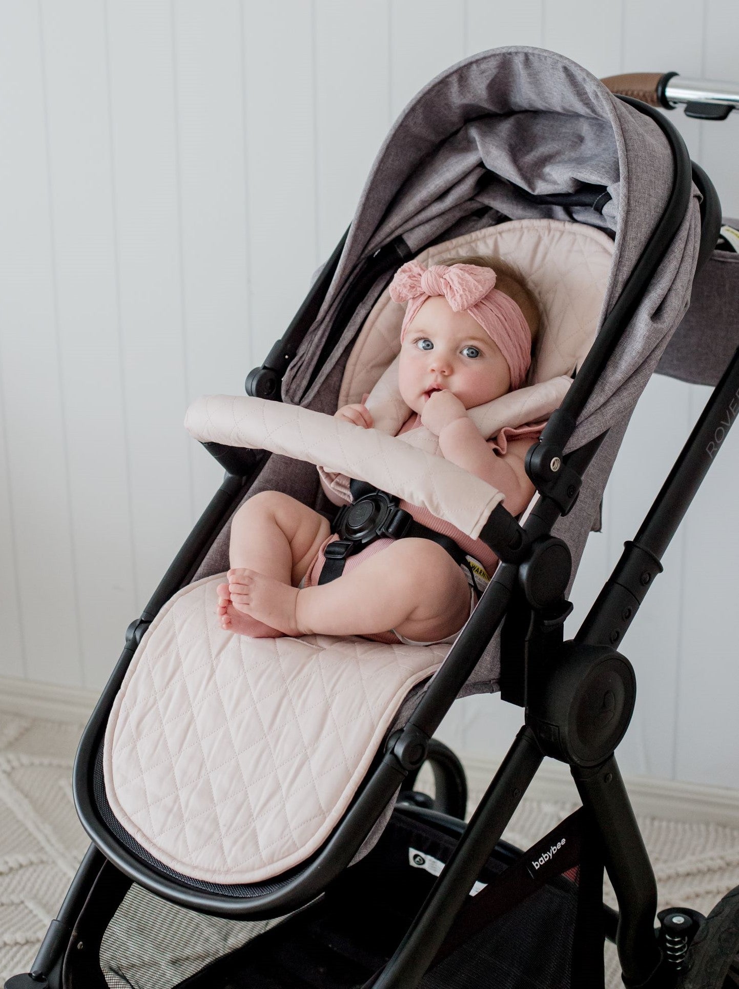 Universal Quilted Pram Liner Lullaby Pink – Bambella Designs