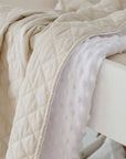 Quilted Snuggle Blanket | Oat