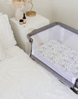 Co-Sleeper/Change Mat Fitted Waterproof Sheet | Botanical