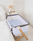 Co-Sleeper/Change Mat Fitted Waterproof Sheet | Sky Blue