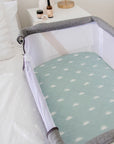Co-Sleeper/Change Mat Fitted Waterproof Sheet | Sage Sunshine