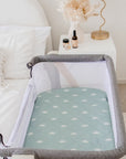 Co-Sleeper/Change Mat Fitted Waterproof Sheet | Sage Sunshine