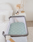 Co-Sleeper/Change Mat Fitted Waterproof Sheet | Sage Sunshine
