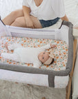Co-Sleeper/Change Mat Fitted Waterproof Sheet | Bloom