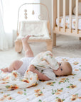 Bamboo Cotton Muslin Swaddle | Sunny Days