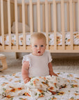 Bamboo Cotton Muslin Swaddle | Sunny Days