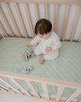 Waterproof Fitted Cot Sheet | Fern